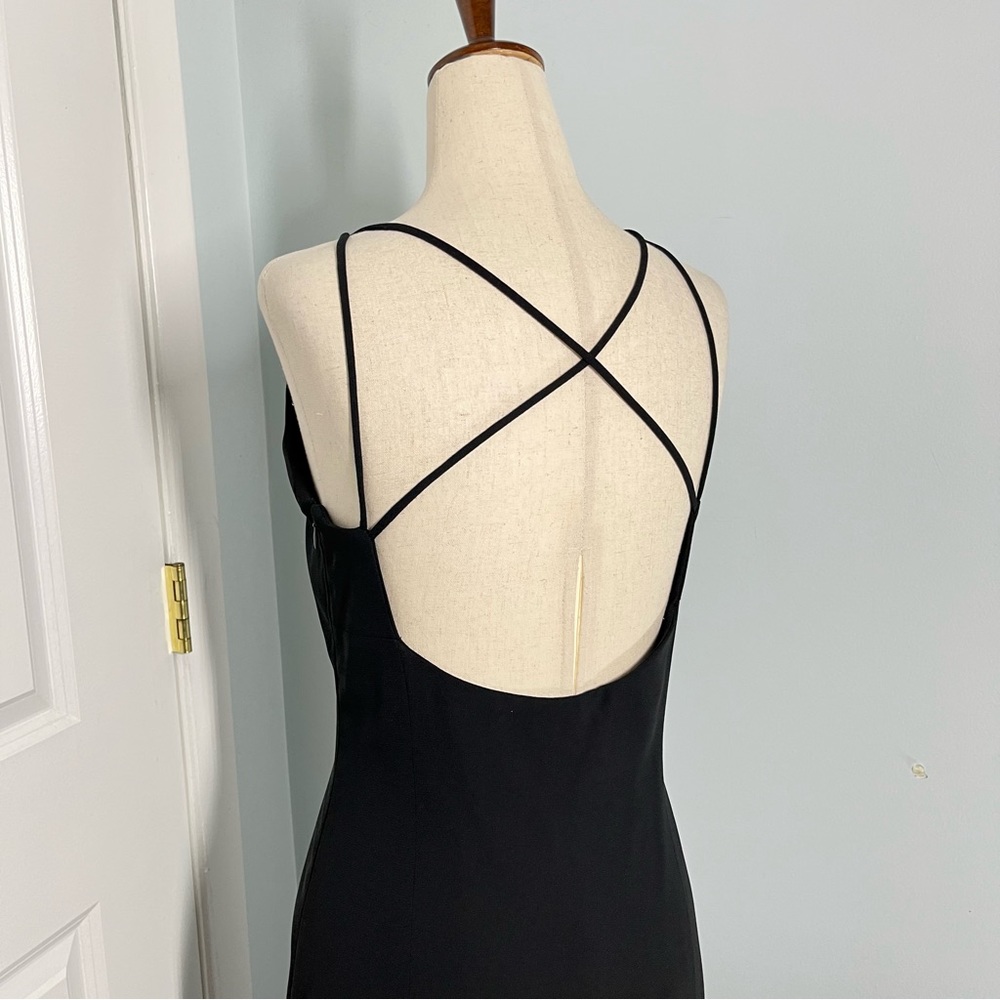 Tempo Paris black open back evening dress size 6 - Picture 12 of 14